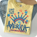 Comfort Colors 4th of July Statue of Liberty T-Shirt, Graffiti America Shirt, America 4th July T-Shirt, USA T-Shirt,...