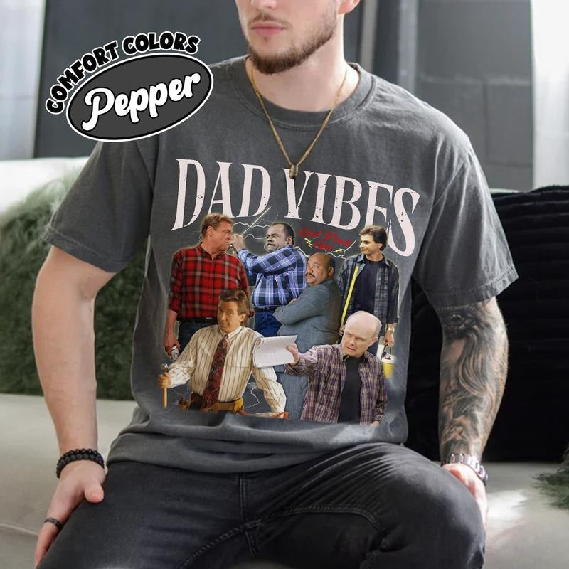 Comfort Colors 90S Dad Vibes T-Shirt, Cool Dads T-Shirt, Best Dad Ever, Funny Sitcom Dad, Gift For Daddy Hoodie, Sweatshirt