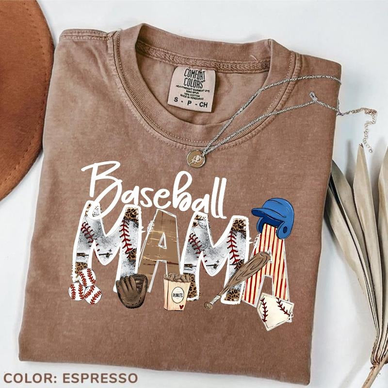 Comfort Colors Baseball Mama, Gift For Mom, Mother's Day Shirt, Sport, Mama Day Tees Hoodie, Sweatshirt | RetroVerseTees.com