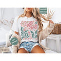 Comfort Colors Boho Daisy Flower Tee Women'WB shield 100% Ring-Spun Cotton Relaxed Fit Everyday Wear Gift for Gardener...