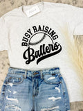 Comfort Colors Busy Raising Ballers Graphic Tee Hoodie, Sweatshirt | RetroVerseTees.com