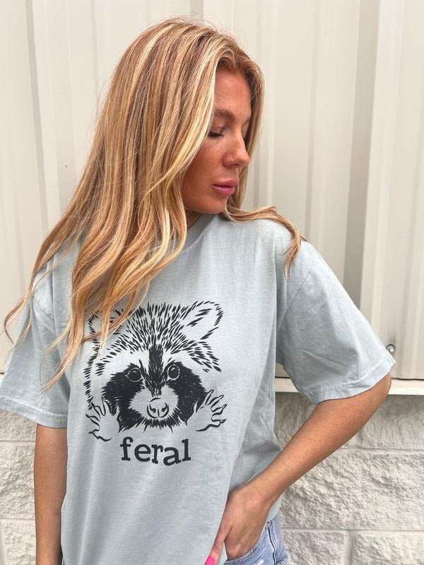 Comfort Colors Feral Graphic Tee Hoodie, Sweatshirt | RetroVerseTees.com