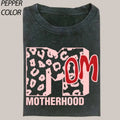 Comfort Colors Leopard Mother Hood Graphic T-shirt, Boho Mama Shirt, Funny Cute Mom Tee, Varsity Letter Mama Shirt,...