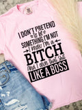 Comfort Colors Like A Boss Graphic Tee Hoodie, Sweatshirt | RetroVerseTees.com