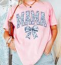 Comfort Colors Mama Chinoiserie Coquette T-shirt, Mama Coquette Bow T-shirt, Retro Mama Shirt T-shirt Hoodie, Sweatshirt