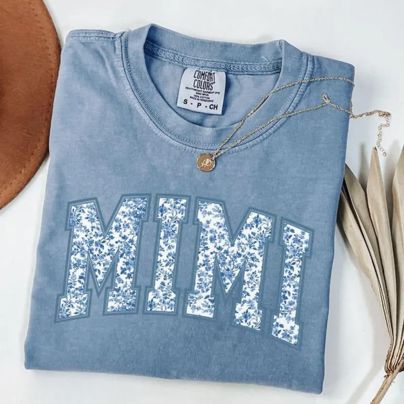 Comfort Colors Mimi T-Shirt, Toile Floral Mimi T-Shirt, Mimi Tee, Gift for Mimi, Grandma Gift, Cute Mimi TShirt,...