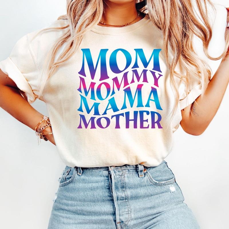 Comfort Colors Mom T-Shirt, Mommy T-Shirt, Mama Shirt, Mother Shirt, Mama Gift, Mothers Day Gift Hoodie, Sweatshirt