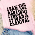 Comfort Colors Red Flags Graphic Tee Hoodie, Sweatshirt | RetroVerseTees.com