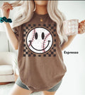 Comfort Colors Retro Baseball Shirt,Kids Baseball Shirt,Baseball Mom shirt,Baseball Smiley Shirt,Baseball Glove Shirt...