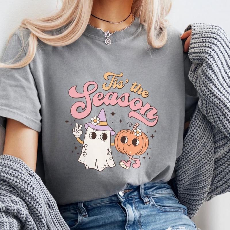 Comfort Colors Tis the Season Women's Short Sleeve Casual Cotton Graphic Tee