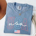 Comfort Colors USA T-Shirt, 4th Of July T-Shirt Women, Patriotic TShirt, Fourth Of July Tee, American Tee, July 4th...