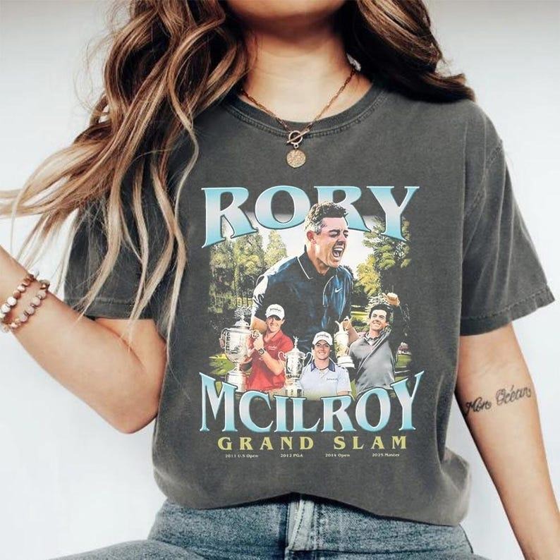 Comfort Colors Vintage Bootleg Rory McIlroy Champion 2025 Shirt Hoodie, Sweatshirt | RetroVerseTees.com