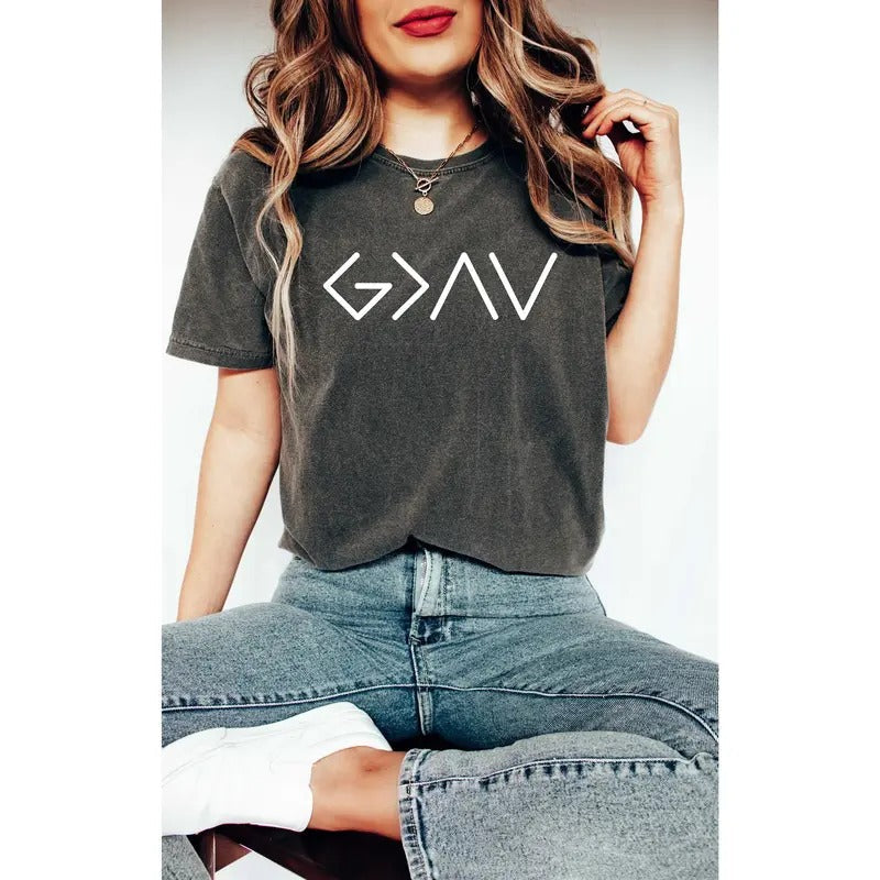 Comfort Colorsgod Is Greater Than The Highs And Lows T-shirt Jesus Shirt Religious Shirt Gift Christian Shirt God Shirt...