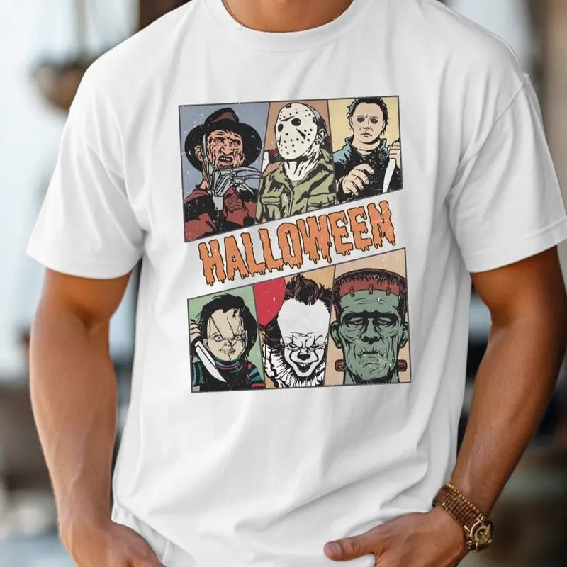 Comfort colors vintage Halloween short sleeve casual cotton graphic tshirt Hoodie, Sweatshirt | RetroVerseTees.com