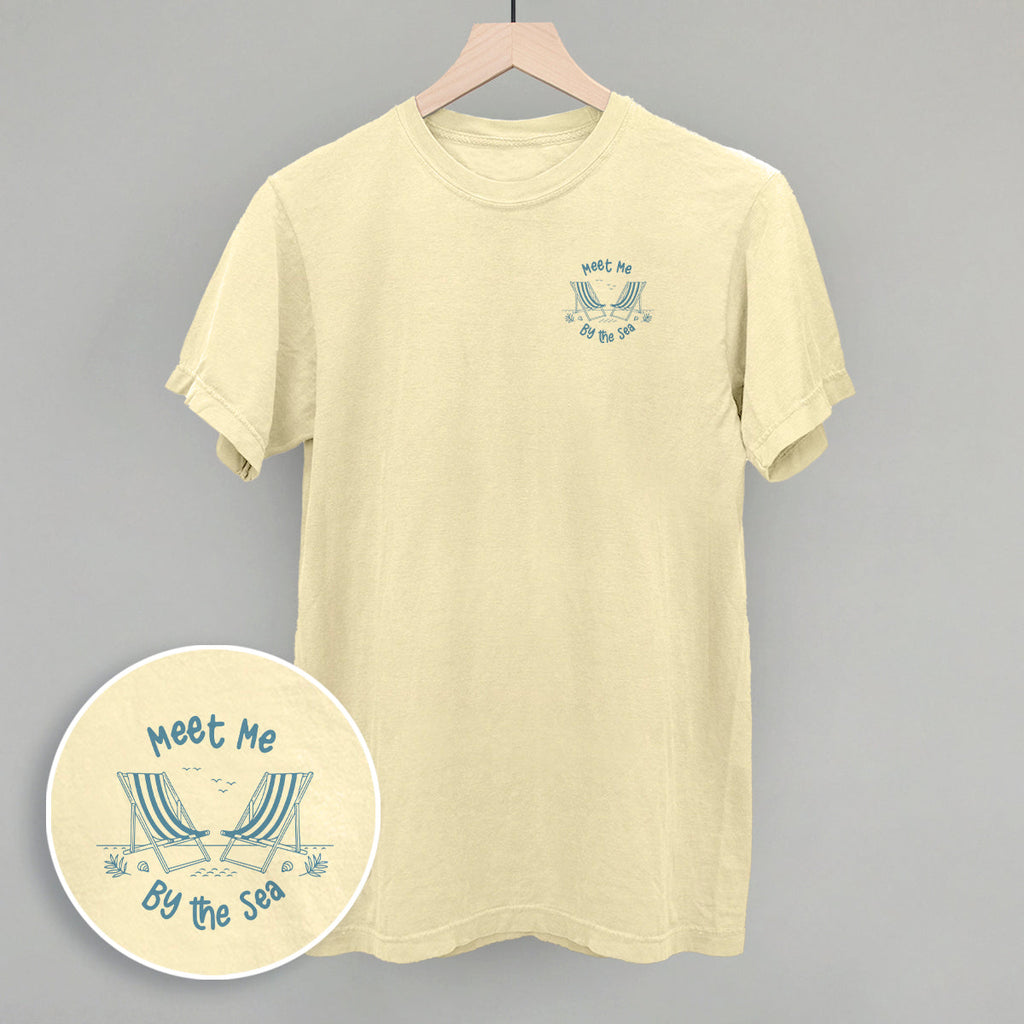 Meet Me By The Sea Beach Chairs (Left Chest) T-Shirts, Hoodie, Sweatshirt | RetroVerseTees.com (Image 4)