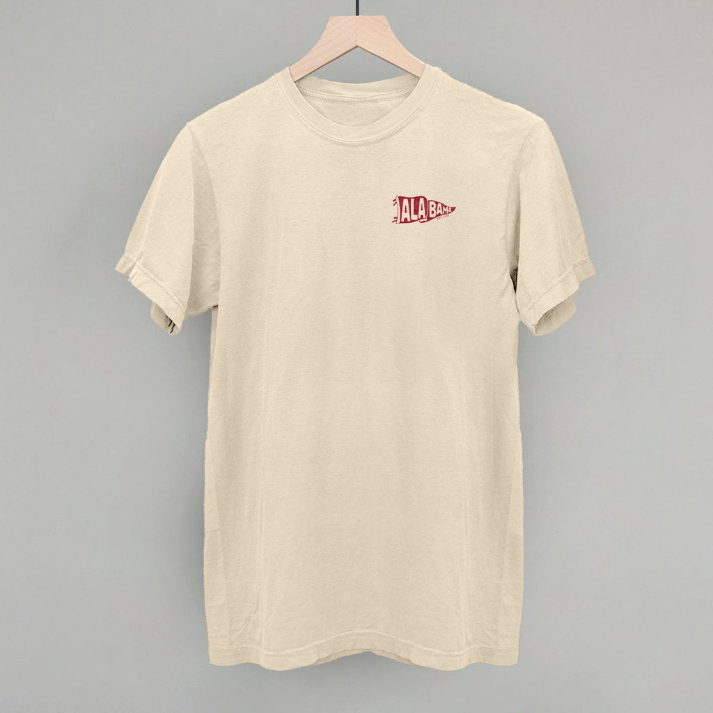 Alabama Pennant Flag (Left Chest) T-Shirts, Hoodie, Sweatshirt | RetroVerseTees.com (Image 3)