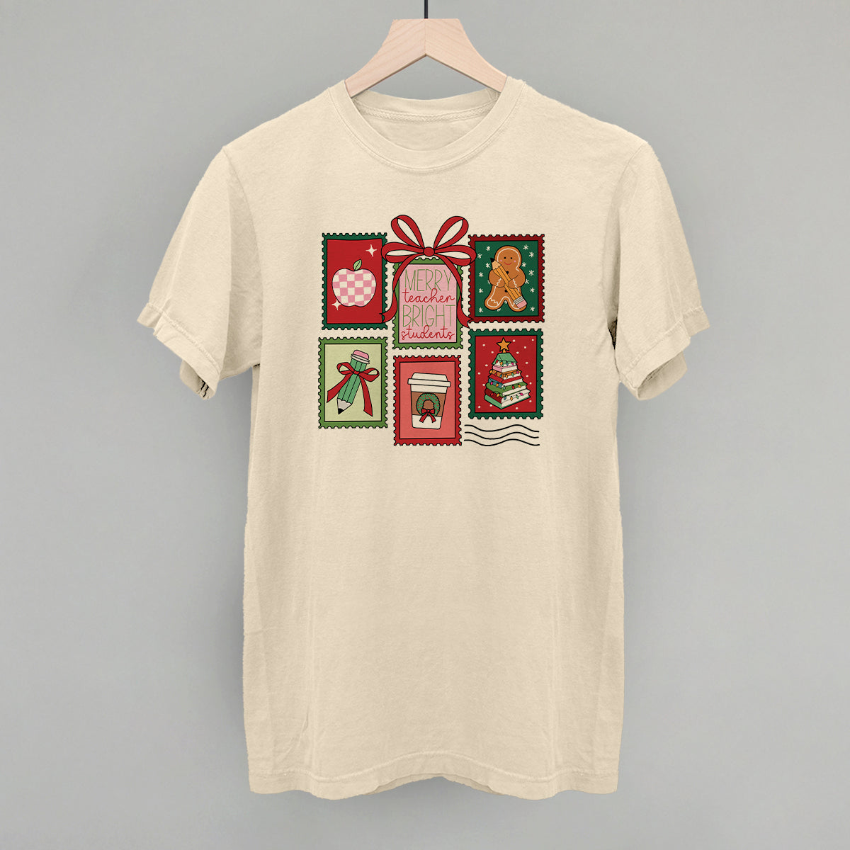Christmas Teacher Stamps T-Shirts, Hoodie, Sweatshirt | RetroVerseTees.com (Image 3)