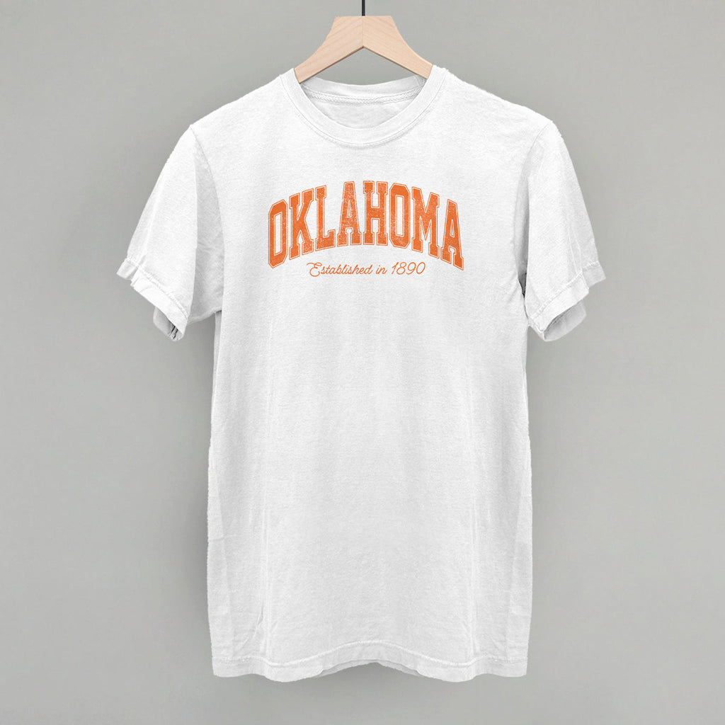 Oklahoma Varsity Arch (Orange) T-Shirts, Hoodie, Sweatshirt | RetroVerseTees.com (Image 4)
