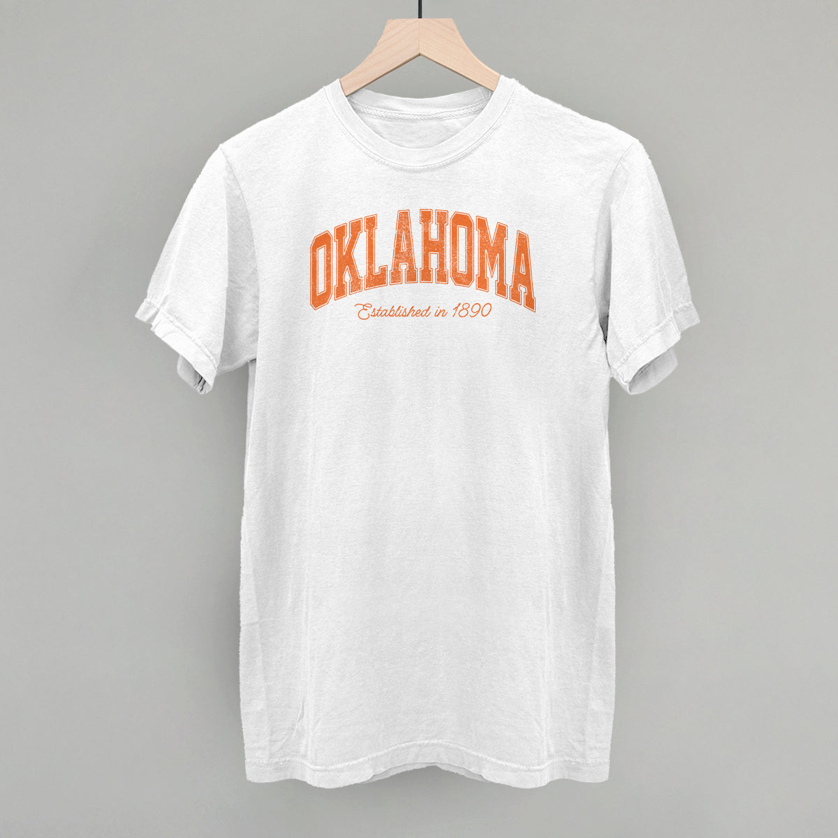 Oklahoma Varsity Arch (Orange) T-Shirts, Hoodie, Sweatshirt | RetroVerseTees.com (Image 4)