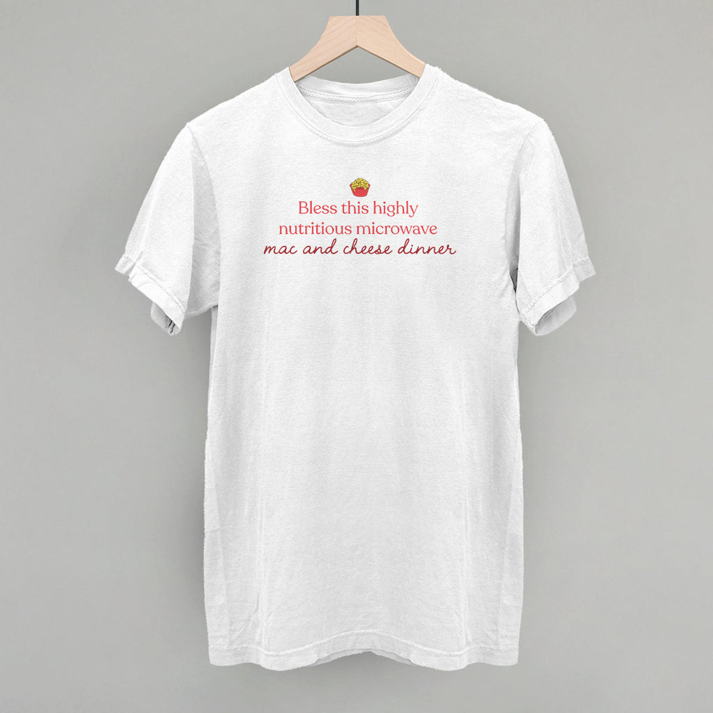 Bless This Highly Nutritious Microwave Mac & Cheese T-Shirts, Hoodie, Sweatshirt | RetroVerseTees.com (Image 4)
