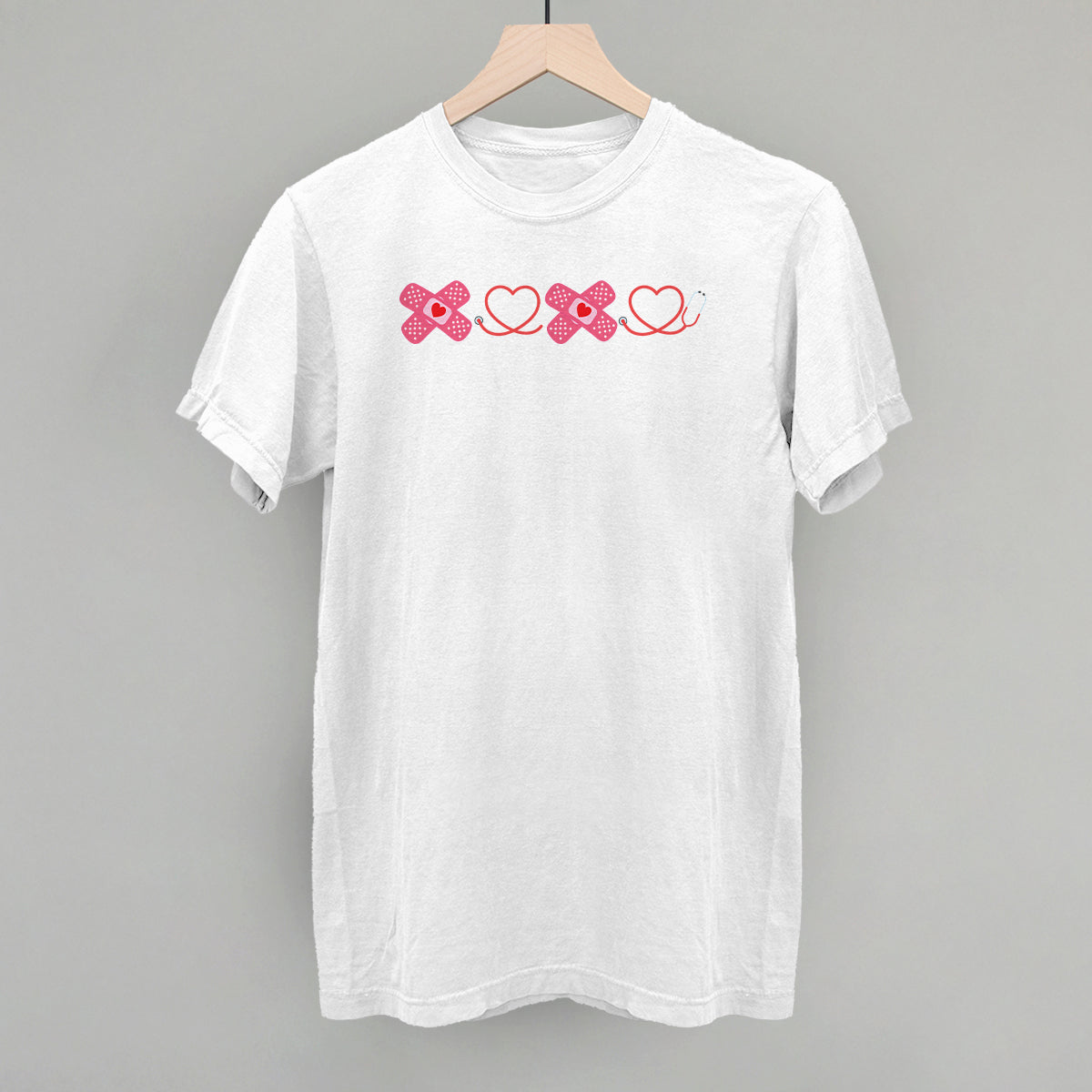 XOXO (Stethoscope + Bandages) T-Shirts, Hoodie, Sweatshirt | RetroVerseTees.com (Image 3)