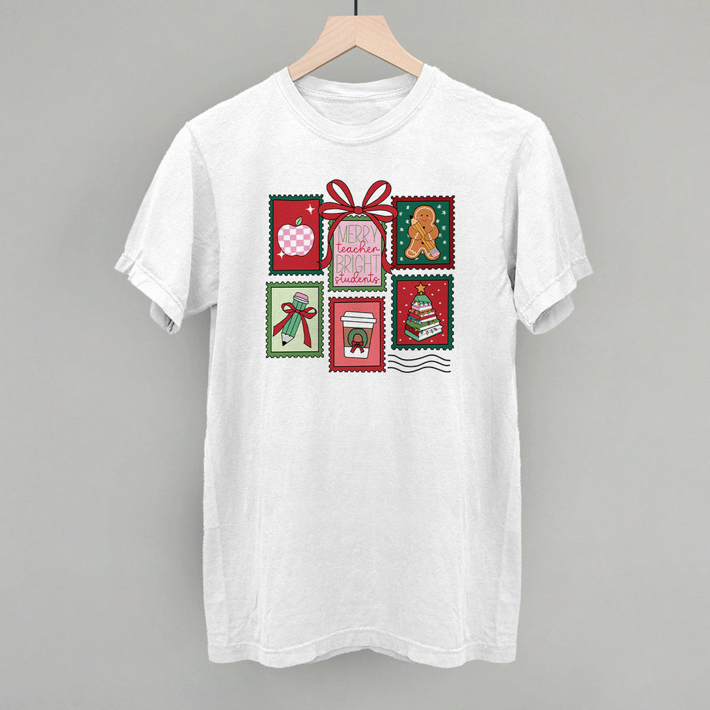 Christmas Teacher Stamps T-Shirts, Hoodie, Sweatshirt | RetroVerseTees.com (Image 4)