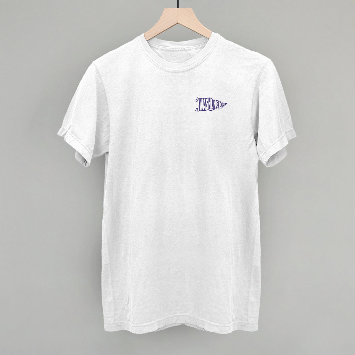 Washington Pennant Flag (Left Chest) T-Shirts, Hoodie, Sweatshirt | RetroVerseTees.com (Image 3)
