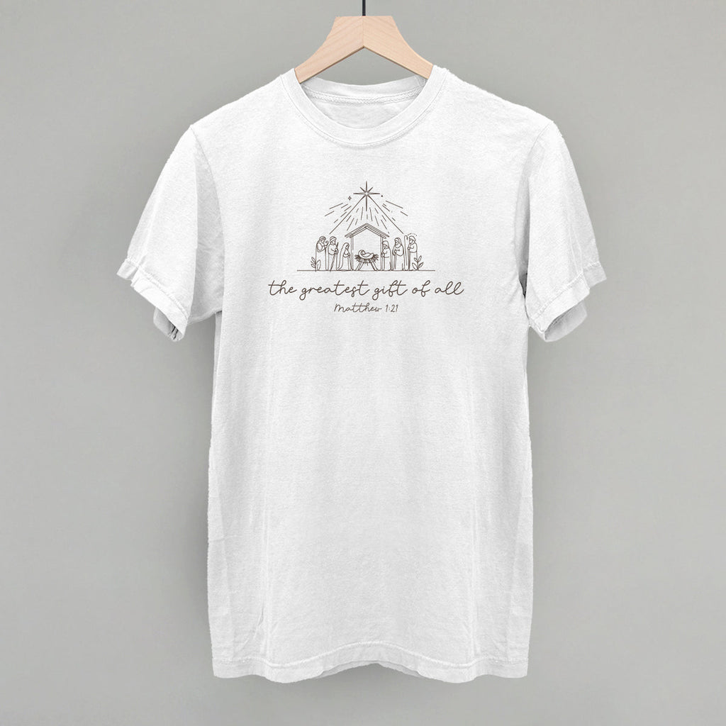 The Greatest Gift Of All Matthew 1:21 T-Shirts, Hoodie, Sweatshirt | RetroVerseTees.com (Image 5)