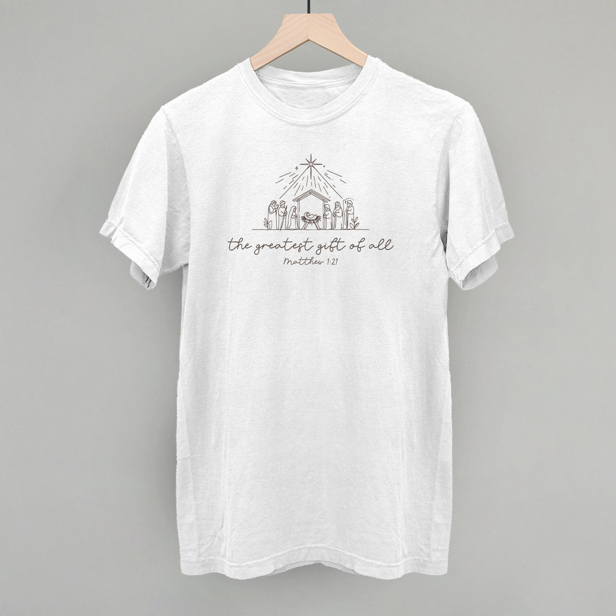 The Greatest Gift Of All Matthew 1:21 T-Shirts, Hoodie, Sweatshirt | RetroVerseTees.com (Image 5)