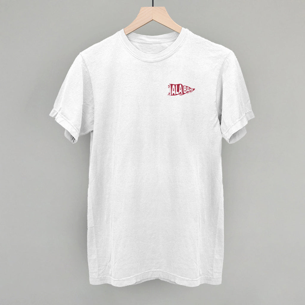 Alabama Pennant Flag (Left Chest) T-Shirts, Hoodie, Sweatshirt | RetroVerseTees.com (Image 4)