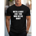 Comfortable Graphic Tee - Men's Short-Sleeve T-Shirt for Summer