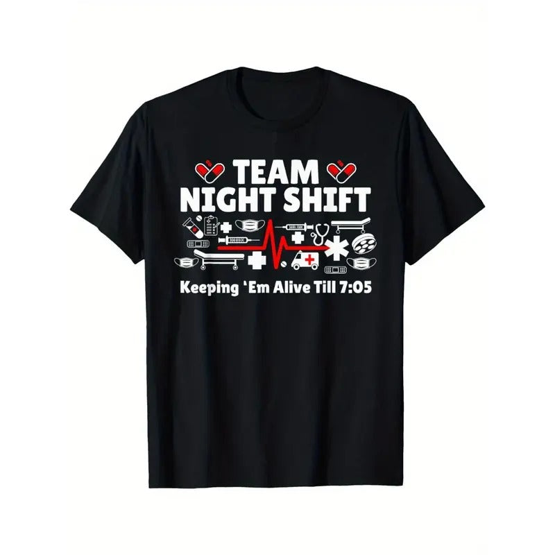 Comfortable breathable outdoor men's clothing Quality materials, Night Nurse Life RN LPN CNA Healthcare heartbeat Love...