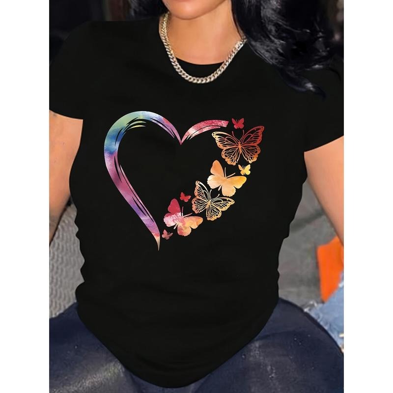 Comfy Crew Neck Short Sleeve Black T-Shirt