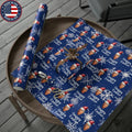 Comically Confused Biden Christmas Blue Wrapping Paper Happy Easter - Santa Biden - Let's Go Brandon Pro Trump Wrapping...