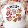 Concha See Te Amo Mexican Valentine Shirt, Valentines Day Shirt, Mexican Valentine Shirt, Concha Valentine's Day Shirt,...