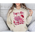 Concha Valentine Sweatshirt, Retro Mexican Valentine Shirt, Conchas Pan Dulce Heart Hoodie, Valentine's Day Mexican Food,...