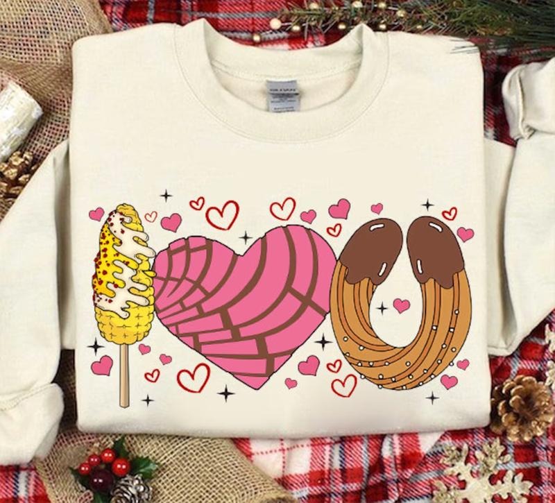 Conchas I Love You St Valentine Sweatshirt Comfortable Cute T-Shirts, Hoodie | RetroVerseTees.com