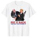 Controversial Political Lightsaber brand - Shirt with "PUT Mouthless cat BACK TNF WAY YOU FOUND Mouthless cat" Slogan...