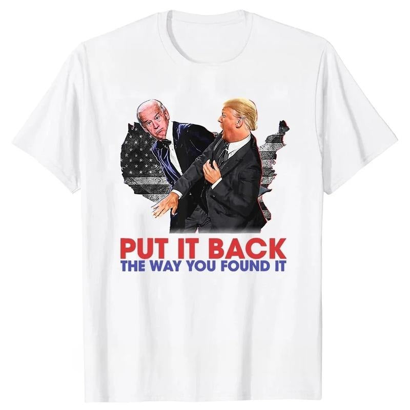 Controversial Political Lightsaber brand - Shirt with "PUT Mouthless cat BACK TNF WAY YOU FOUND Mouthless cat" Slogan...