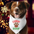 Cookie Tester Bandana, Christmas Dog Neck Scarf, Baking Puppy Bandana, Pet Owner Xmas Bandana, Furry Baby Holiday...