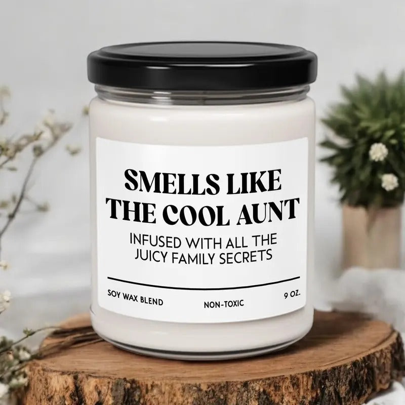 Cool Aunt Candle, Cool Aunt Soy Wax Candle, Gift For Aunt, Soy Candle T-Shirts, Hoodie, Sweatshirt | RetroVerseTees.com