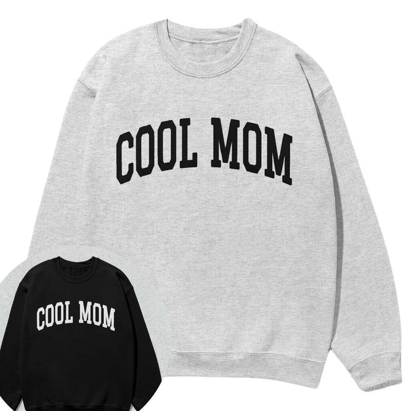 Cool Mom Sweatshirt Collegiate Crewneck Sweater Unisex T-Shirts, Hoodie | RetroVerseTees.com