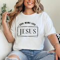 Cool Moms Love Jesus Shirt Pure Cotton Casual Street Style Crew Neck Short Sleeve T-Shirt Tops Trendy For Women For Men...