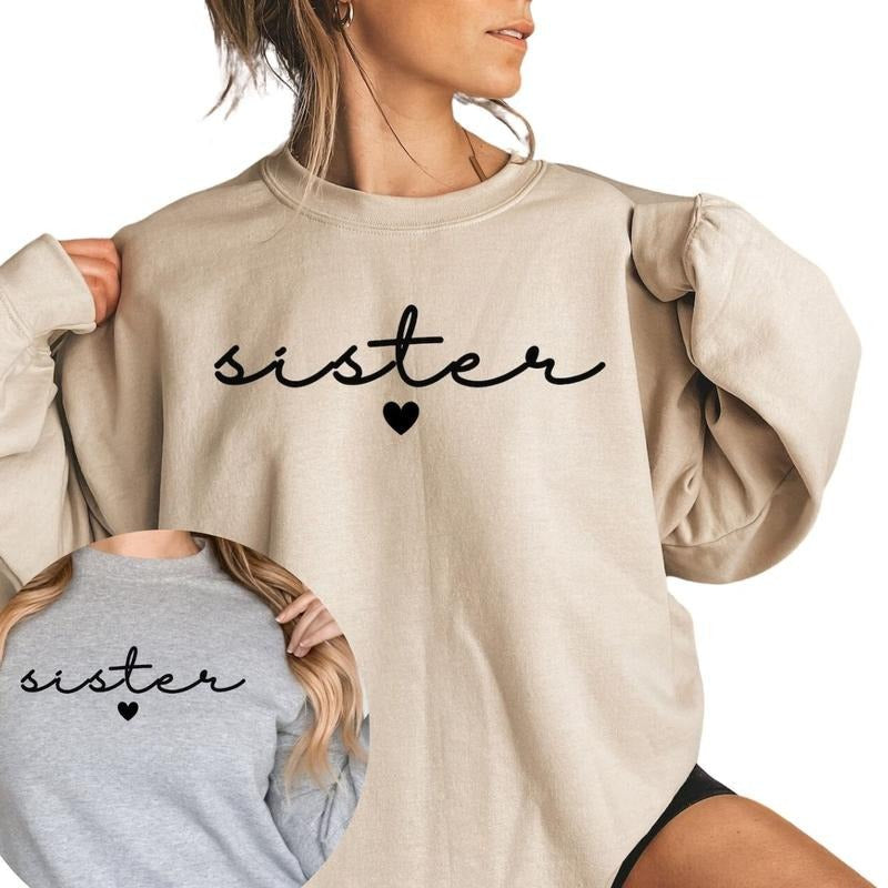 Cool Sisters Club, Sweatshirt Sister so cute, Sweatshirt for Women T-Shirts, Hoodie | RetroVerseTees.com