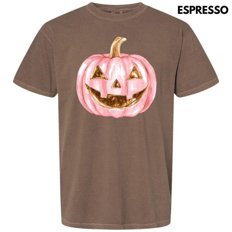 Copper & Pink Jack O Lantern Comfort Colors T-Shirt 'NLB' Hoodie, Sweatshirt | RetroVerseTees.com