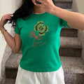Copy of Good Luck Clover Baby Tee, St Paddys Baby Tee, St Patrick's Day Shirt, Y2K 2000's Style Tee, Women's Baby Tee,...