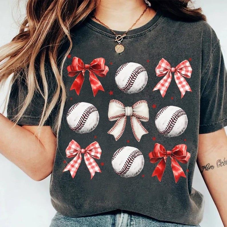 Coquette Baseball Tshirt, Bow Baseball Tshirt, Coquette Baseball Shirt Mama Game Day Baseball Hoodie, Sweatshirt