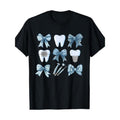 Coquette Bow Cute Teeth Dentist Squad Dental Assistant T-Shirt Made in USA Hoodie, Sweatshirt | RetroVerseTees.com