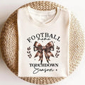 Coquette Bow Football Shirt - Stylish Gameday Attire Bow Shirts for Football Lovers