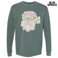Coquette Bow Santa Long Sleeve Comfort Colors T-Shirt Hoodie, Sweatshirt | RetroVerseTees.com
